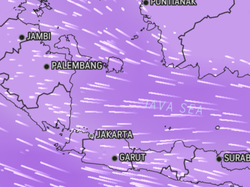 peta arah angin indonesia barat